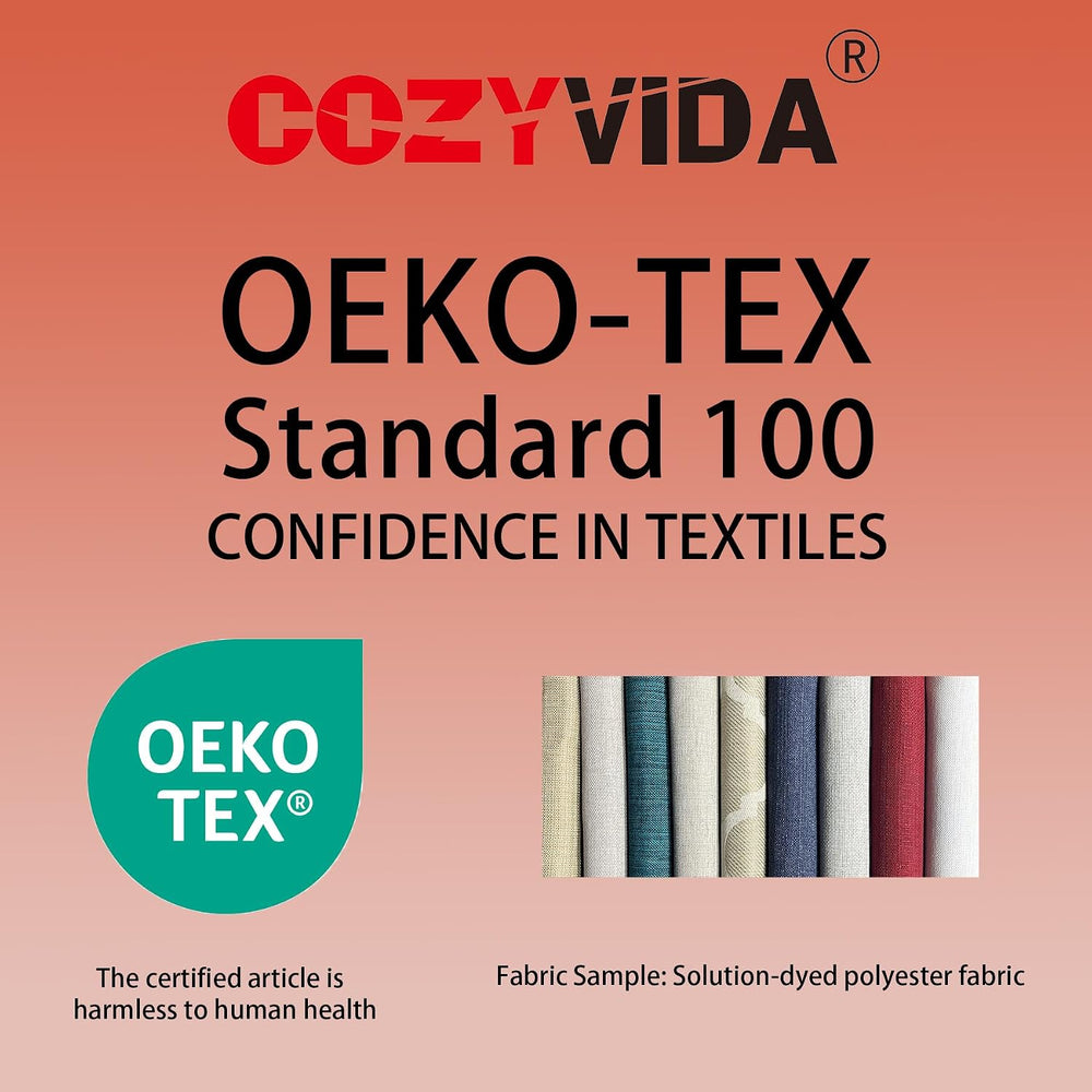 COZYVIDA Outdoor Patio Cushion Set, 23.5x25x5.1 Inch, Quarry Red