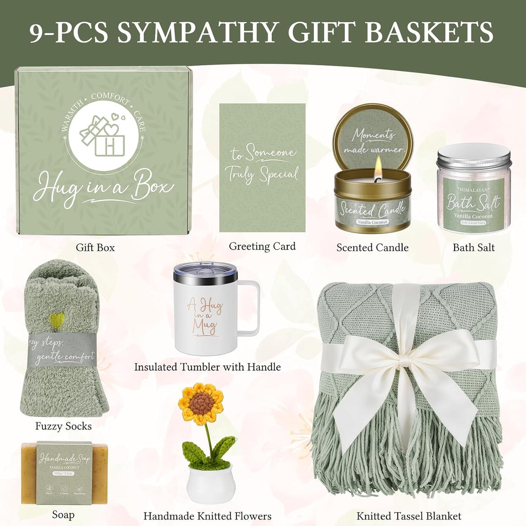 Get Well Gifts for Women After Surgery Self Care Gift Baskets Care Package | Sending Sunshine Relaxing Get Well Soon Hug in a Box Spa Basket Birthday Gifts for Women Mom Her Best Friend Wife Daughter