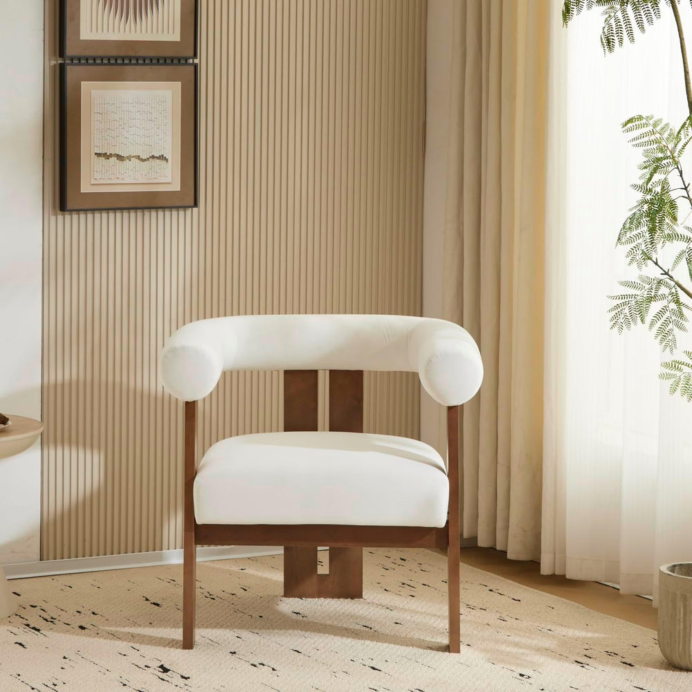 Christopher Knight Home Modern Velvet Upholstered Accent Chair for Living Roo...