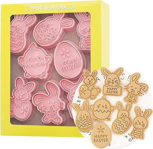 8 Pcs Cookie Cutters Set 3D Holiday Cookie Cutters by Tuxxzis