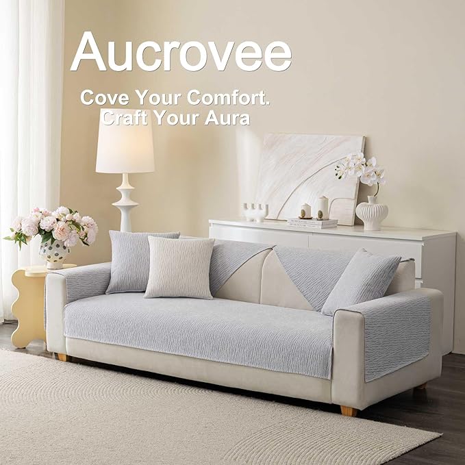 Soft Waterproof Chenille Cover Washable, Non Slip Sectional Sofa Covers - Image 3