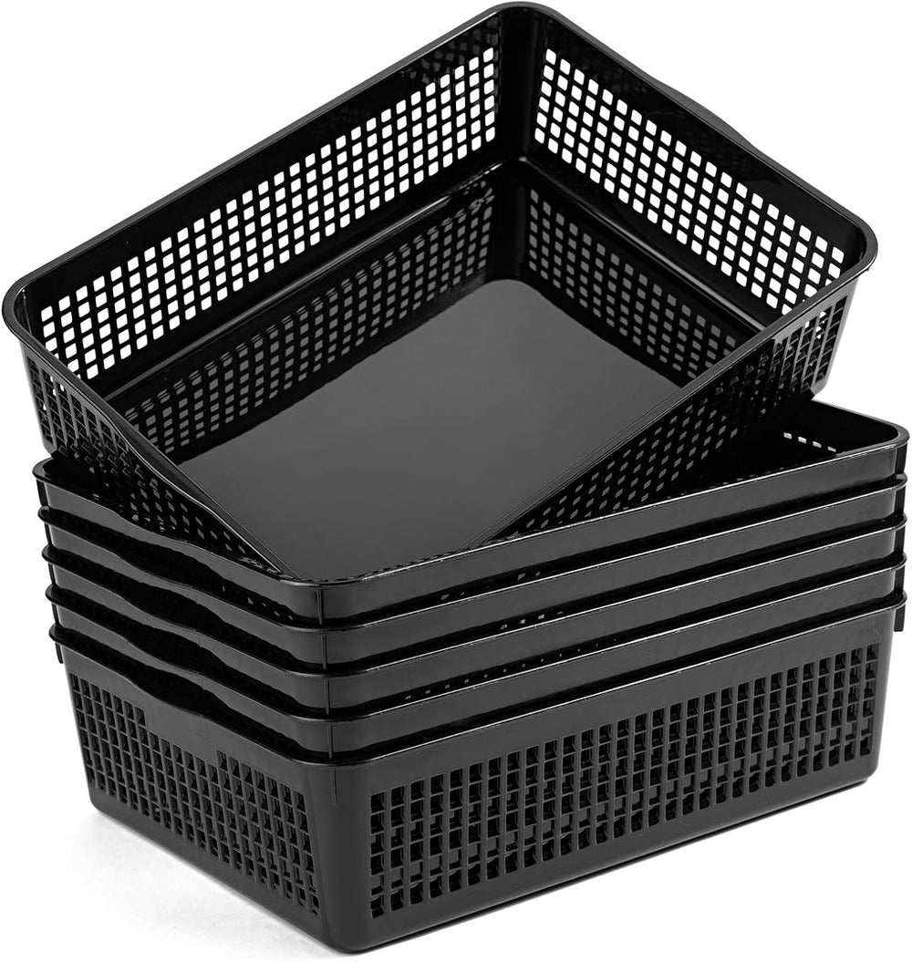 Aebeky A4 Size Plastic Paper Storage Trays,Desktop File Organizer Baskets,6-P...