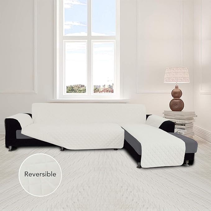 Easy-Going Sofa Slipcover L Shape Sofa Cover Sectional Couch Cover Chaise Cover - Image 2