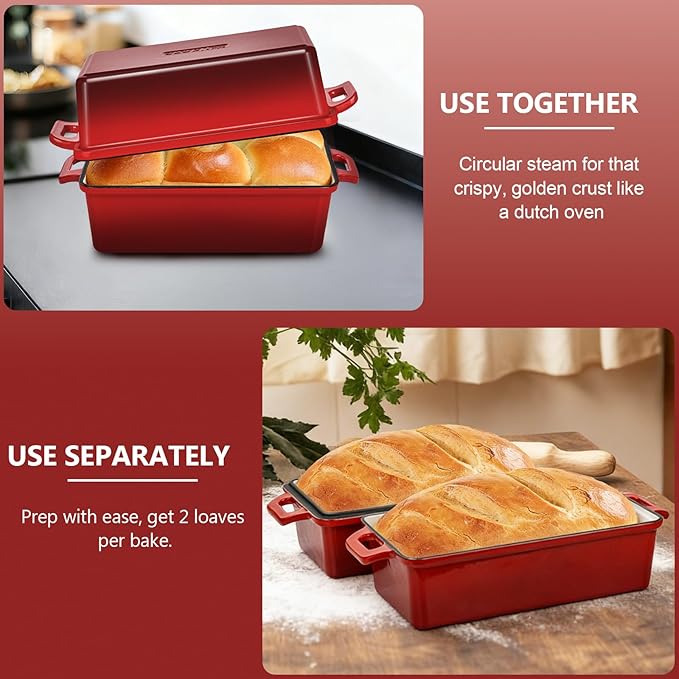 Wildone Enameled Cast Iron Bread Loaf Pan