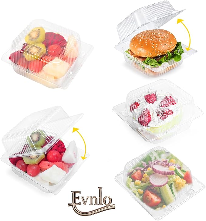 Evnlo 200 Count Clear Plastic Containers - Image 6