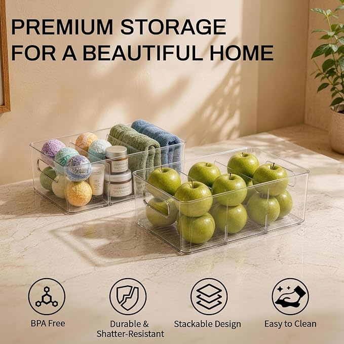 Mpotmiy 10 Pack Pantry Organizers and Storage, Fridge Organization and Storage - Image 2