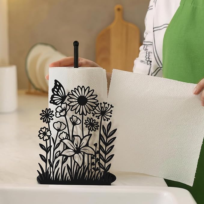Wildflower Kitchen Countertop Paper Towel Holder Decorative Paper Towel Holder - Image 4