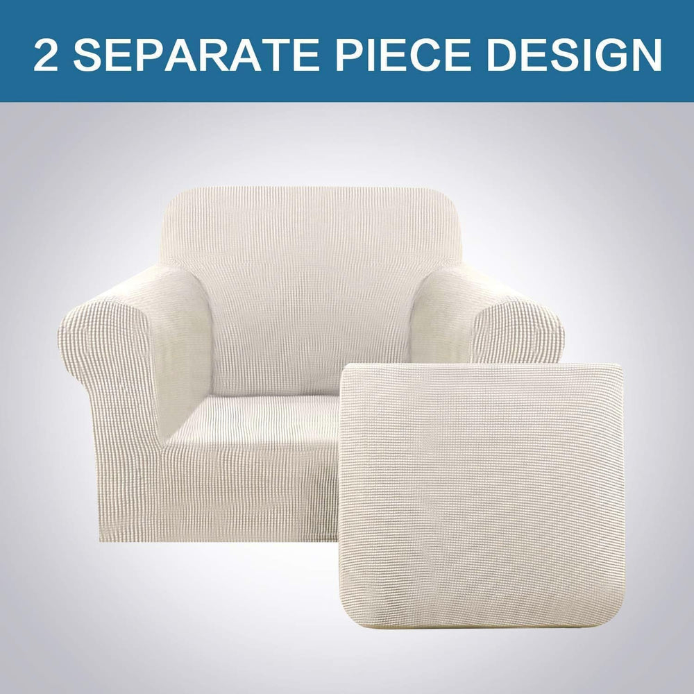 H.VERSAILTEX Stretch Slip Covers for Armchairs Chair Slipcovers for Living Ro...