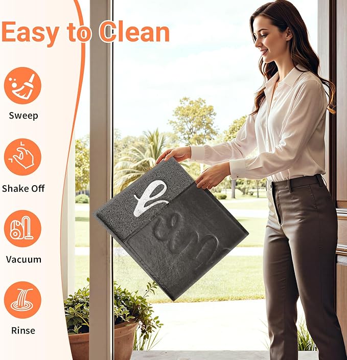 StepLively Door Mat Home Welcome Mats Outdoor and Indoor, Heavy-Duty - Image 5