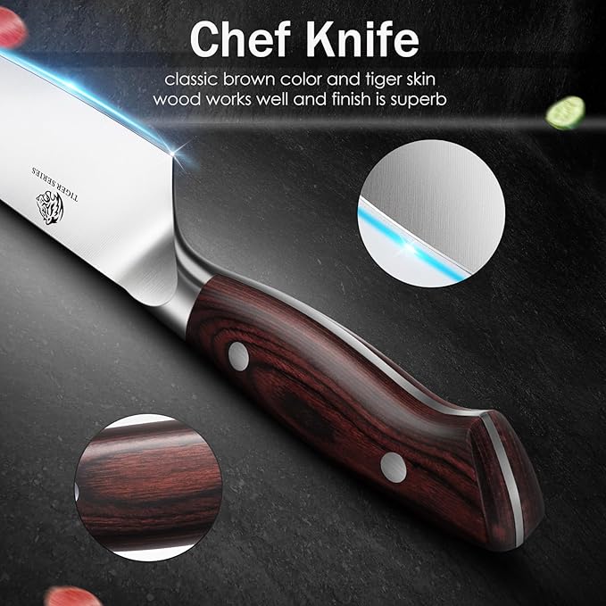 DDF iohEF Knife Set 3 Piece, Sharp Kitchen Knife Set Professional Chef Knife Set - Image 3