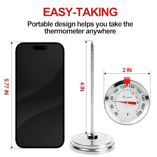 Instant Read Meat Thermometer 2'' Cooking Thermometer Kitchen Thermometer - Image 2