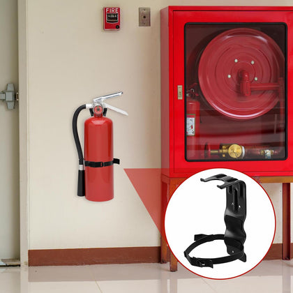 2pcs Home Fire Extinguisher Mount Bracket, 5 LB Metal Truck Fire Extinguisher Mounting Bracket, Mini Extinguishers Mount Holder Kit for Vehicle and Home