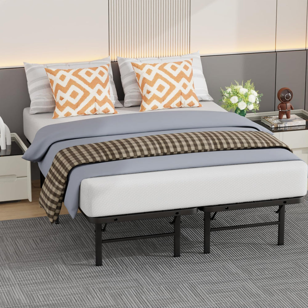 BestMassage | Full Bed Frame | Metal | Heavy Duty Steel Slats with 12 Legs