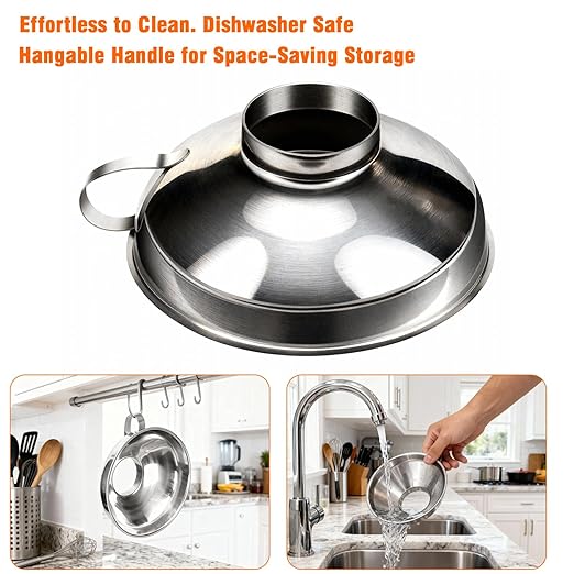 Wide Mouth Canning Funnel, Large Kitchen Funnel - Image 4