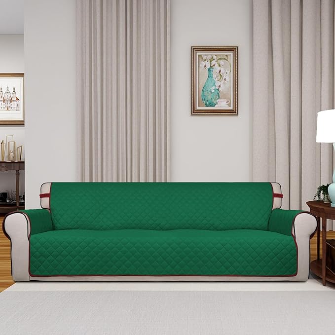 PureFit Reversible Quilted Sofa Cover, Water Resistant Slipcover Furniture - Image 2