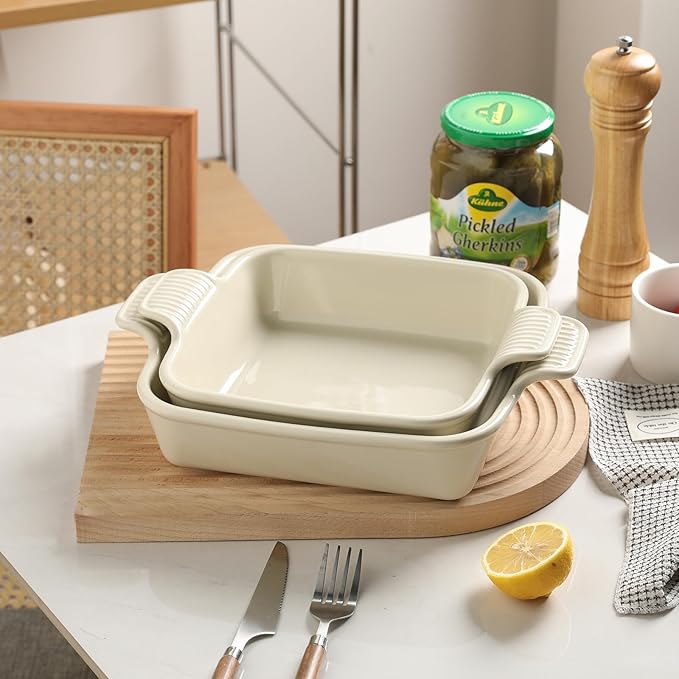 Sweejar Ceramic Baking Dish, 8 x 8 Cake Baking Pan - Image 7