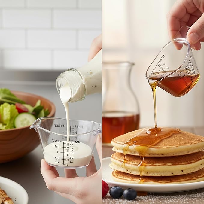 2 Pack Small Measuring Cups, 2oz/60ml Mini Measuring Cup - Image 6