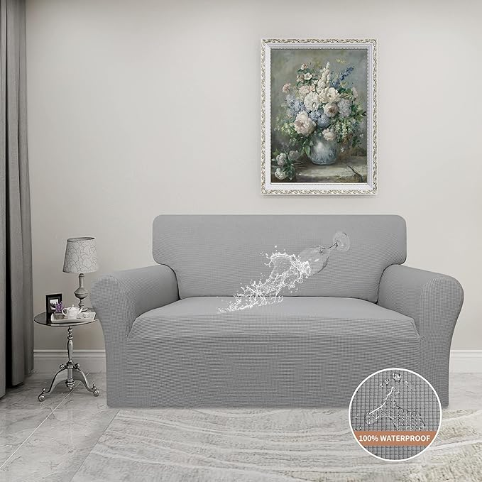 Easy-Going 100% Waterproof Oversized Loveseat Couch Cover, Dual Waterproof Sofa - Image 2
