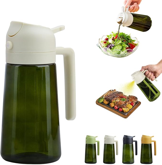 2 In 1 Oil Dispenser And Oil Sprayer, 16 Oz/470 Ml Oil Dispenser by Unknown