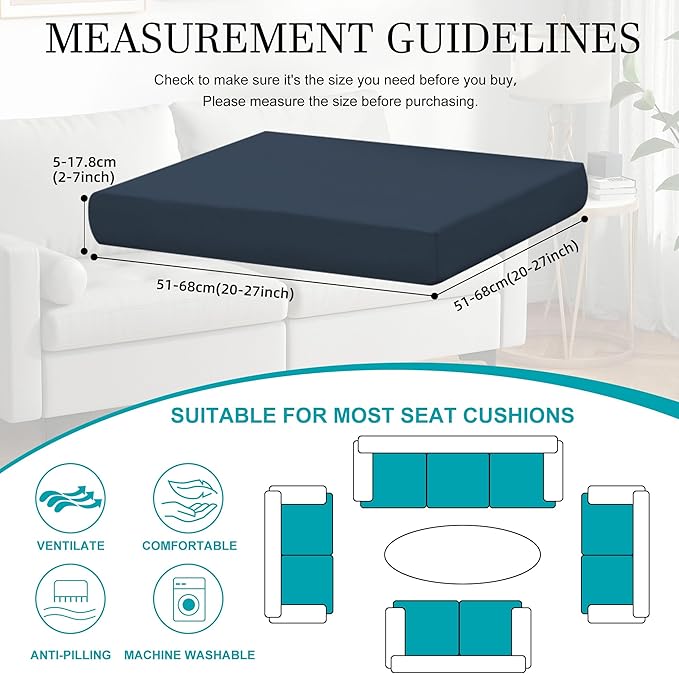 14Pcs Stretch Patio Cushion Covers, Outdoor Couch Covers Replacement, Outdoor - Image 2
