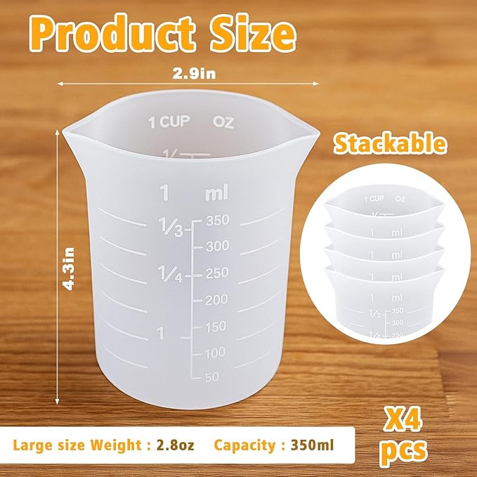 Palksky Silicone Cups for Melting Chocolate, Reusable Baking Supplies for DIY - Image 6