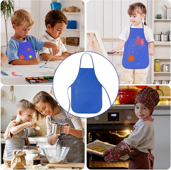 KUUQA 16/24/30/36/40Pcs Kids Apron Painting Aprons - Image 6