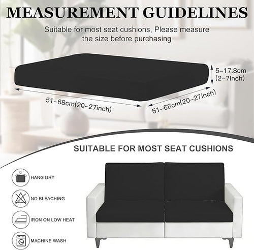 4Pcs Patio Stretch Cushion Covers, Outdoor Sofa Replacement Cover Slipcovers - Image 2