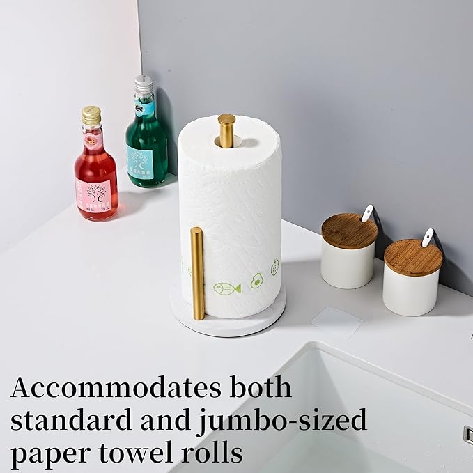 Brushed Gold Paper Towel Holder, Stainless Steel Paper Towel Holder - Image 3