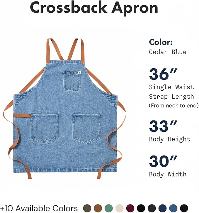hedley & bennett Crossback Apron - Image 2
