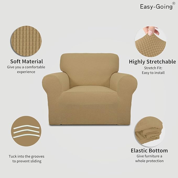 Easy-Going Stretch Chair Sofa Slipcover 1-Piece Couch Sofa Cover Furniture - Image 3