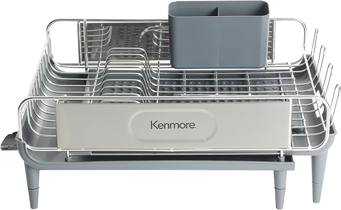 Kenmore Loxdell Expandable Full Size Rust Resistant Dish Rack
