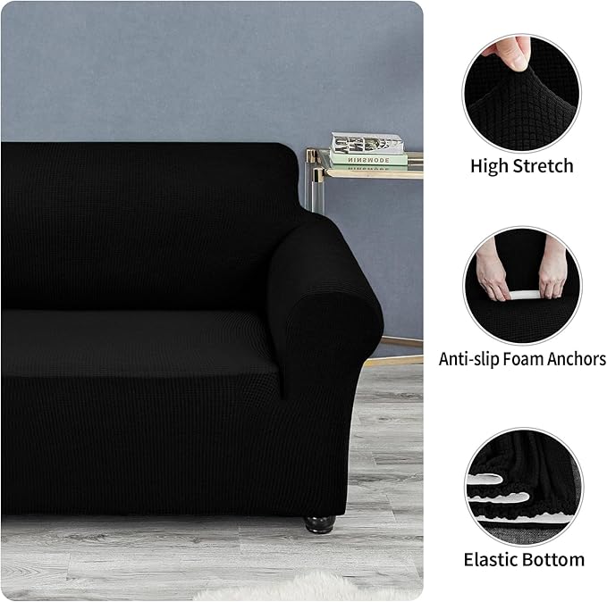 Joccun Stretch Loveseat Couch Cover Slipcover, 1-Piece Sofa Cover - Image 5