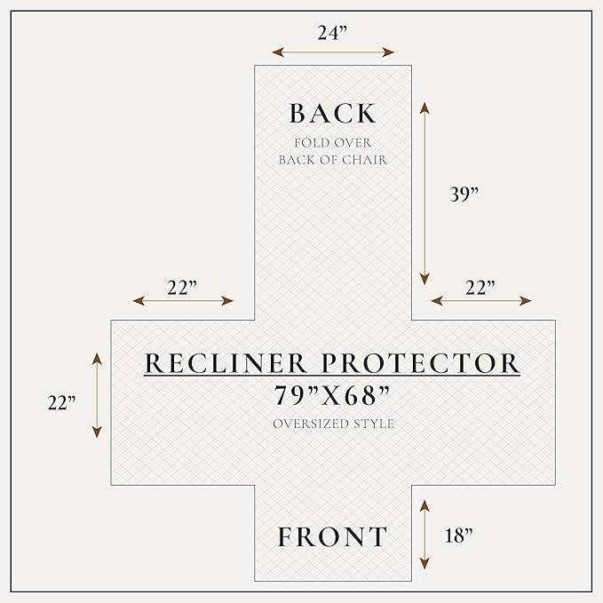 Great Bay Home Reversible Patchwork Recliner Cover - Image 3