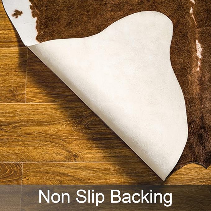 AROGAN Premium Faux Cowhide Rug 110 x70 cm/3.6 x 2.3 feet, Durable and Large - Image 3
