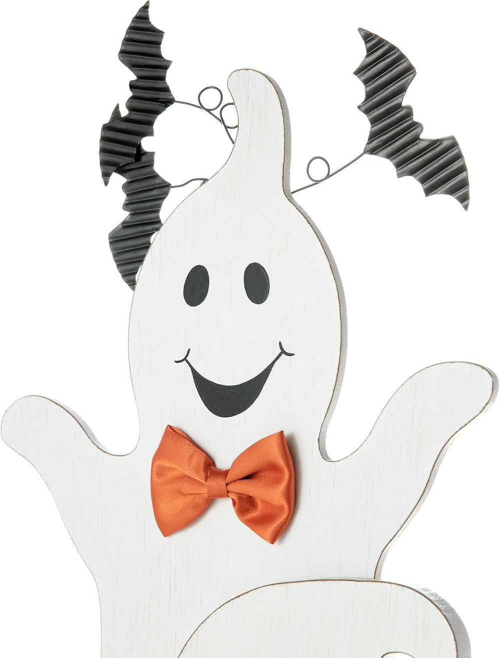 Glitzhome 37.5'H Halloween Wooden Stacked Ghost Porch Sign, Farmhouse Gho...