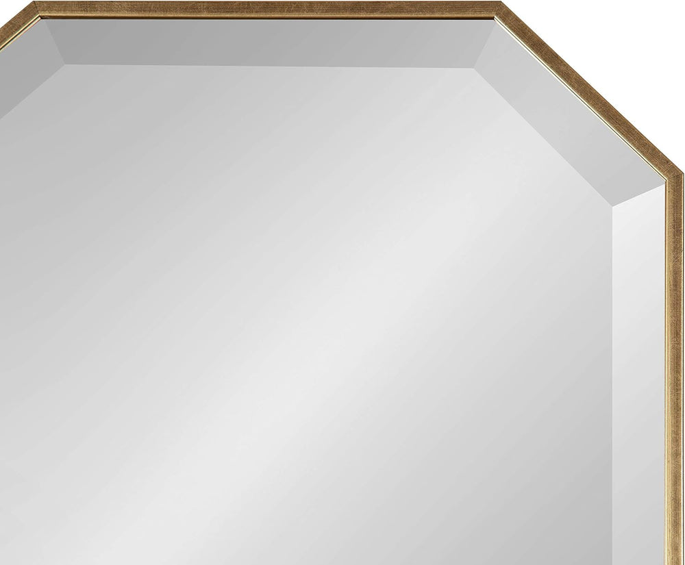 Kate and Laurel Rhodes Modern Full Length Framed Octagon Wall Mirror, 16 x 48...