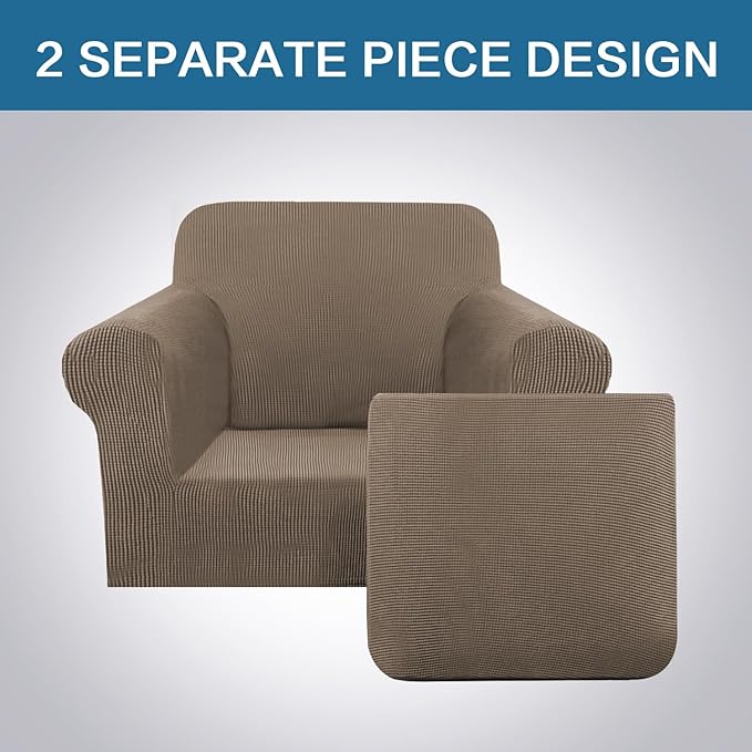 H.VERSAILTEX 2 Piece Couch Cover Stretch Stylish Chair Cover Furniture - Image 3