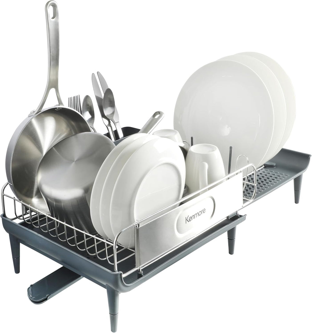 Kenmore Loxdell Expandable Full Size Rust Resistant Dish Rack