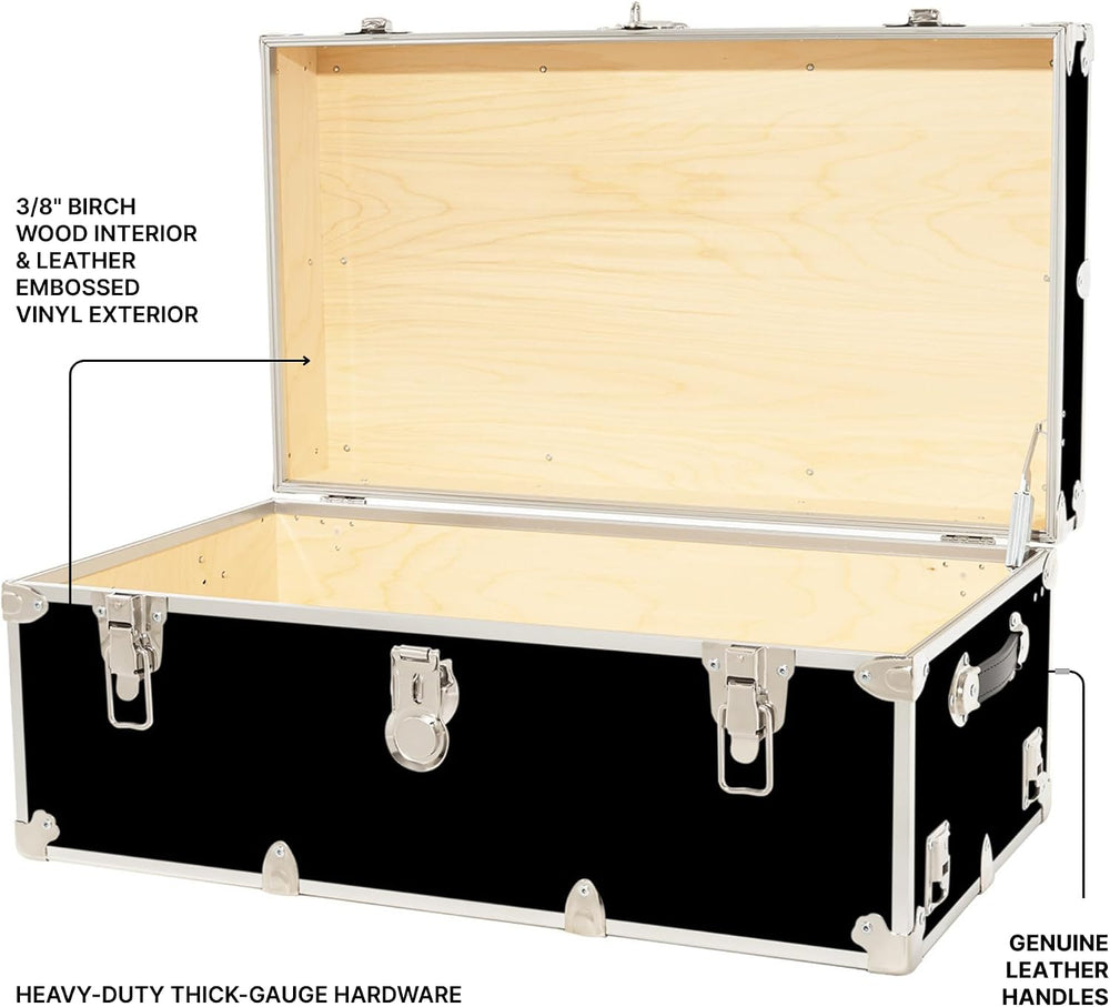 Rhino Classic Camp & College Trunk with Wheels, Footlocker, Dorm Storage ...