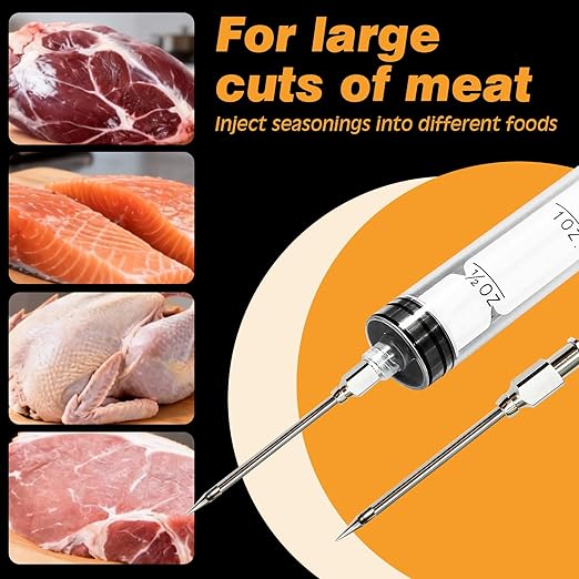 CloudHand Meat Turkey Pop Up Timer & Flavor Injector Set, Turkey Thermometer - Image 5