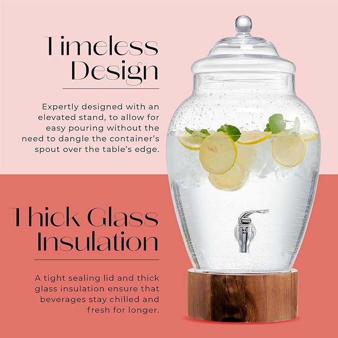 American Atelier Madera Beverage Dispenser Cold Drink Dispenser w/ 3-Gallon - Image 4