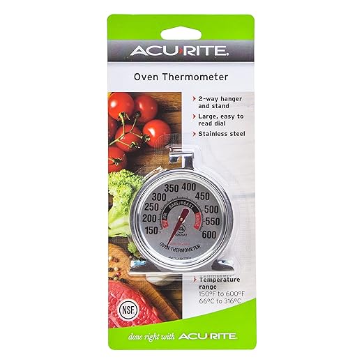 AcuRite 00620A2 Stainless Steel Oven Thermometer - Image 3