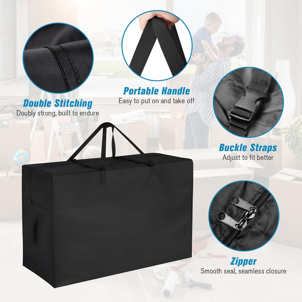 Tri Folding Mattress Storage Bag, Foldable Memory Foam Mattress Case, Carry C...