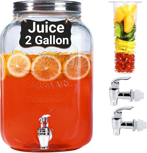 2 Gallon Drink Dispensers for Parties by Novellaire