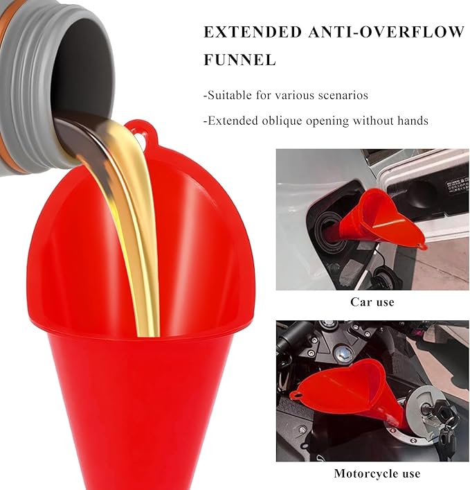 2 PCS Oil Funnel, Automotive Use Funnels - Image 5