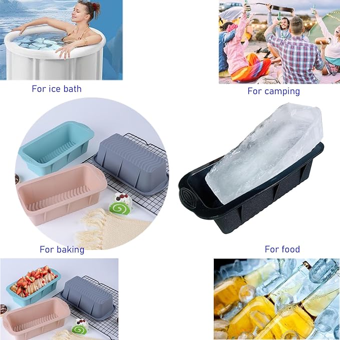 8Pcs Extra Large Ice Block Mold, Silicone Ice Block Molds - Image 4