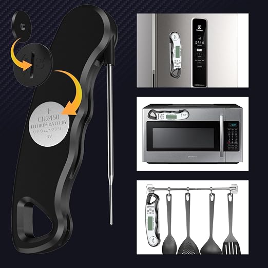 GDEALER Meat Thermometer Digital Instant Read Food Thermometer Waterproof - Image 7