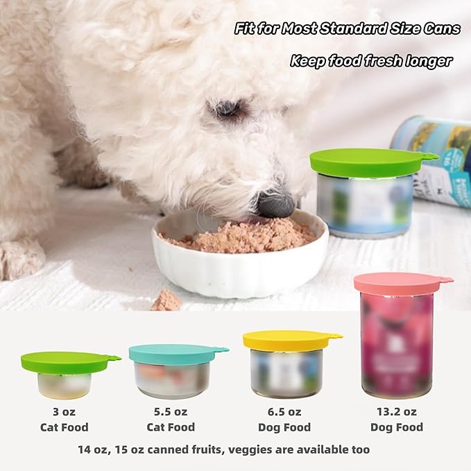 MoPawKT- Silicone Cat/Dog Food Can Covers Lids, Universal 3 Sizes Fit - Image 7