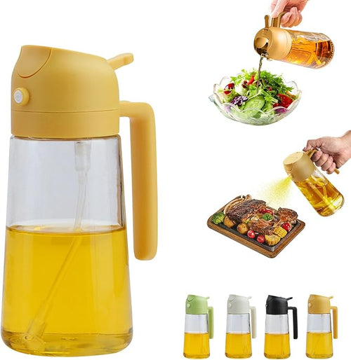 2 In 1 Oil Dispenser And Oil Sprayer, 16 Oz/470 Ml Oil Dispenser by Unknown