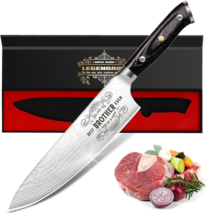 Funistree Gifts for Brother Men, Kitchen Cooking Knife Brother Gifts for by Funistree